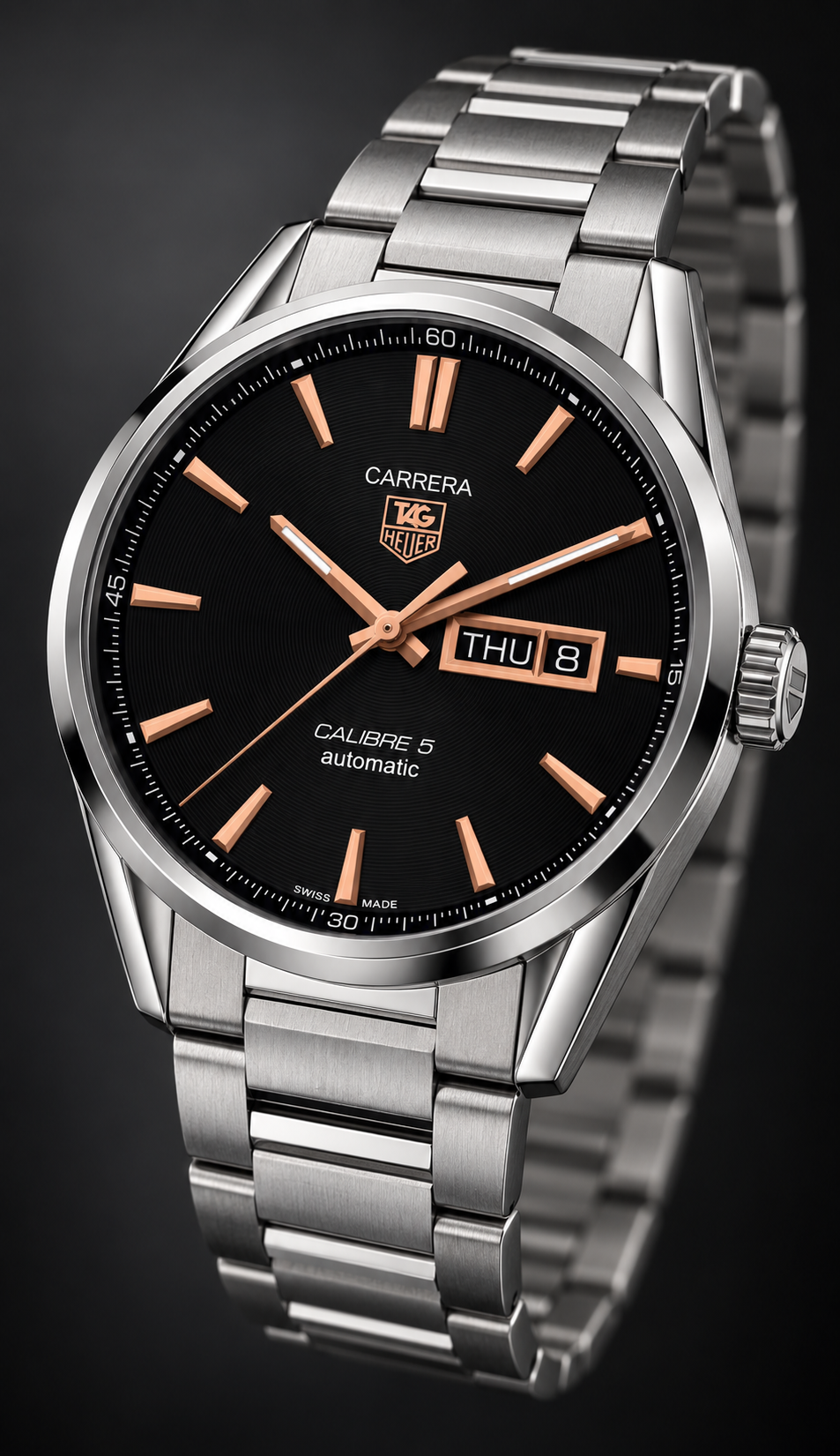 TAG Heuer Carrera Calibre 5 Day-Date Automatic 41mm WAR201C.BA0723