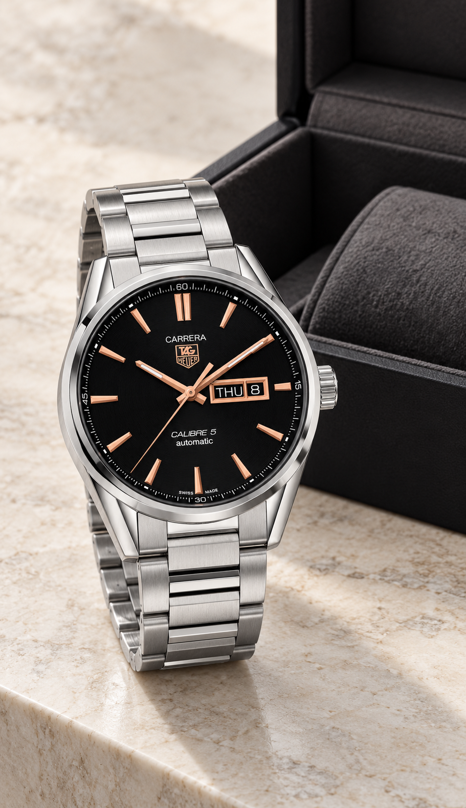 TAG Heuer Carrera Calibre 5 Jour-Date Automatique 41mm WAR201C.BA0723