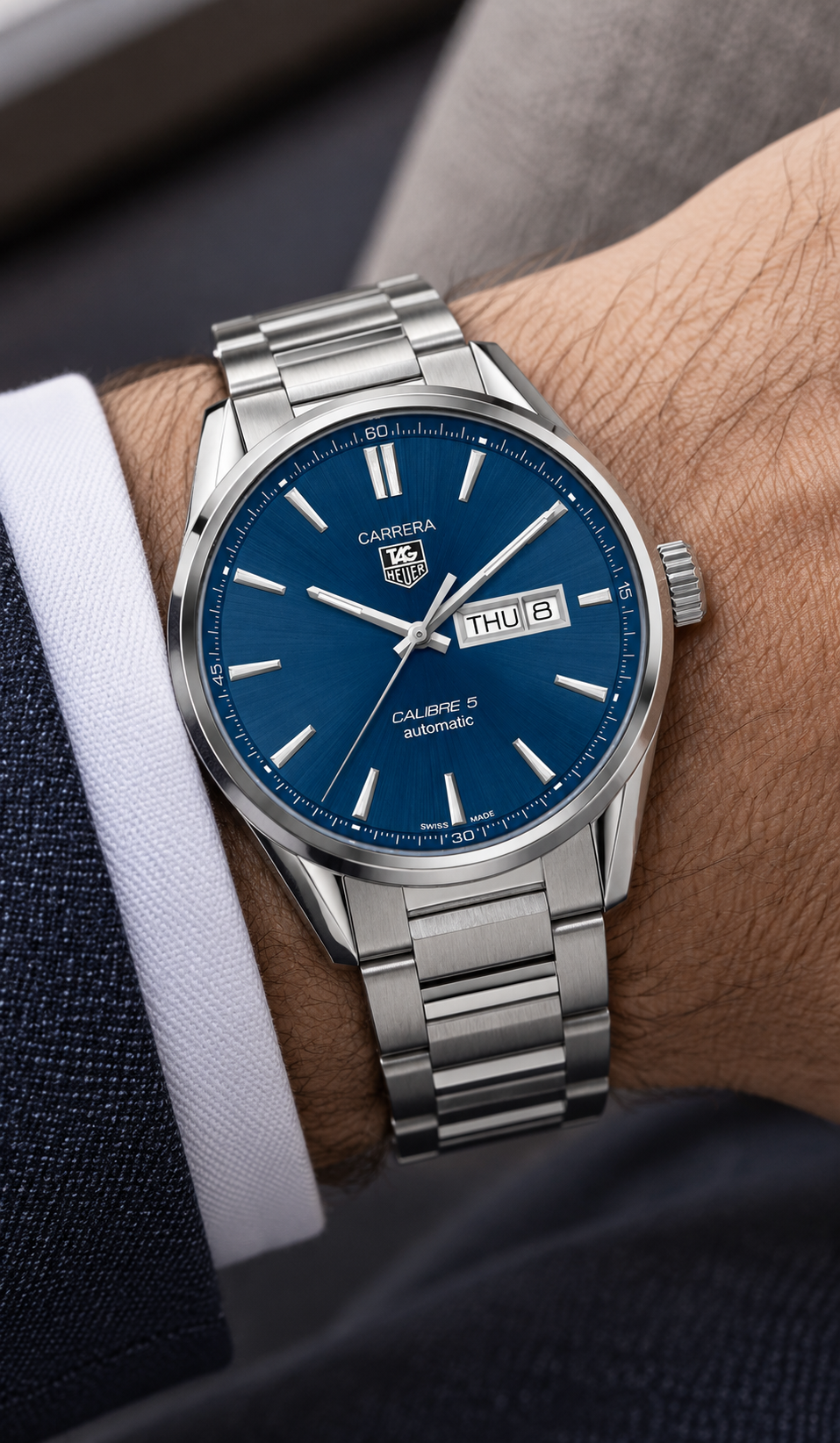 TAG Heuer Carrera Calibre 5 Day-Date Automatic 41mm WAR201E.BA0723