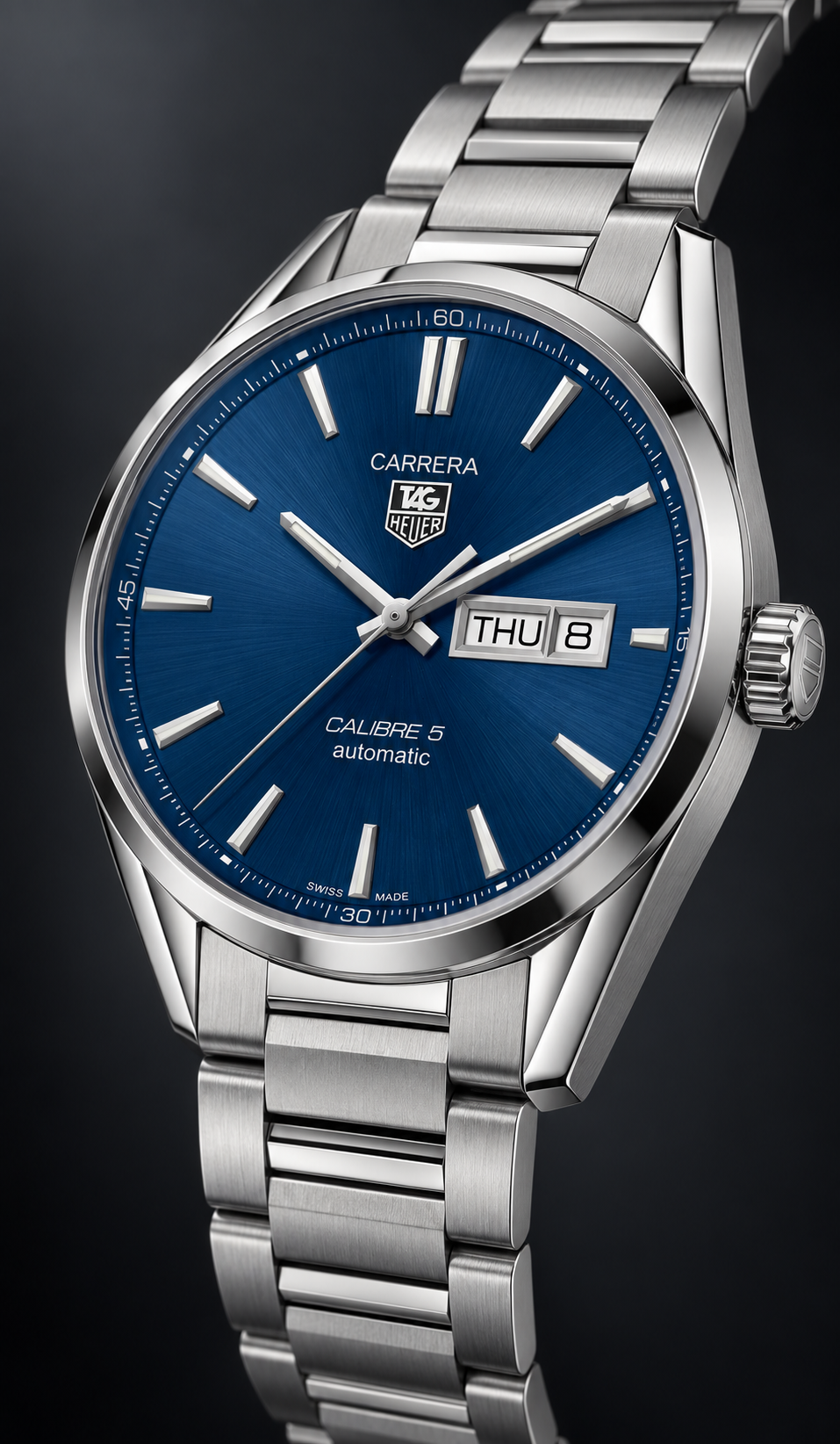 TAG Heuer Carrera Calibre 5 Day-Date Automatic 41mm WAR201E.BA0723