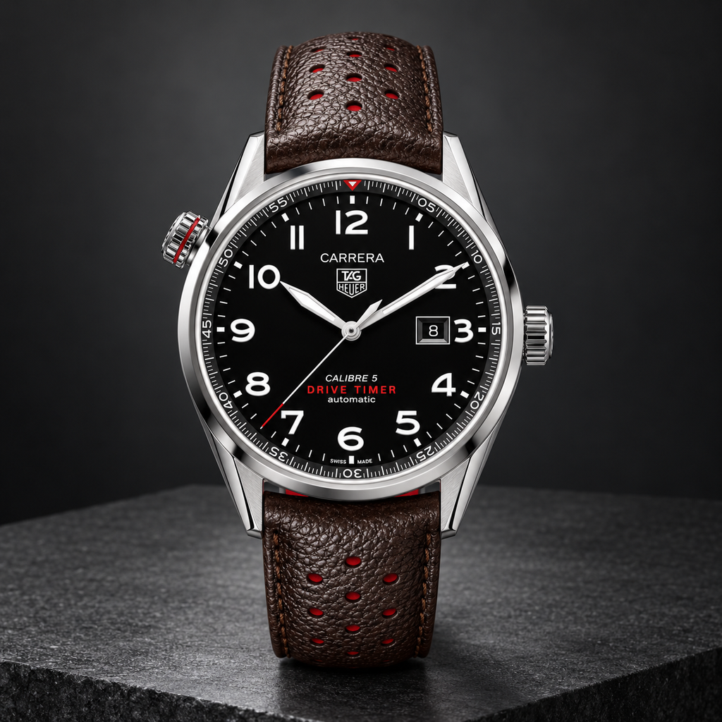 TAG Heuer Carrera Calibre 5 Drive Timer Automatic 43mm WAR2A10.FC6337