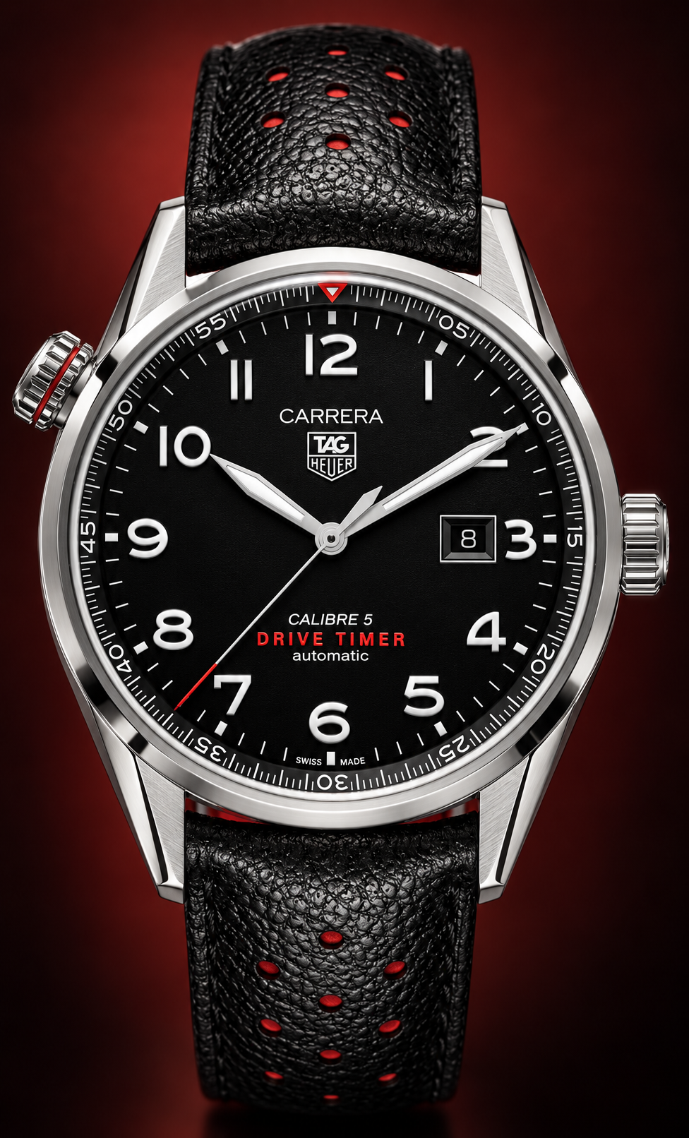 TAG Heuer Carrera Calibre 5 Drive Timer automatique 43mm WAR2A10.FC6337