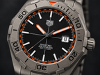 TAG Heuer Aquaracer Bamford WAY208F.BF0638 black dial and titanium bezel macro