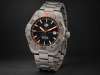 TAG Heuer Aquaracer Bamford WAY208F.BF0638 sand-blasted titanium case crown and bracelet profile