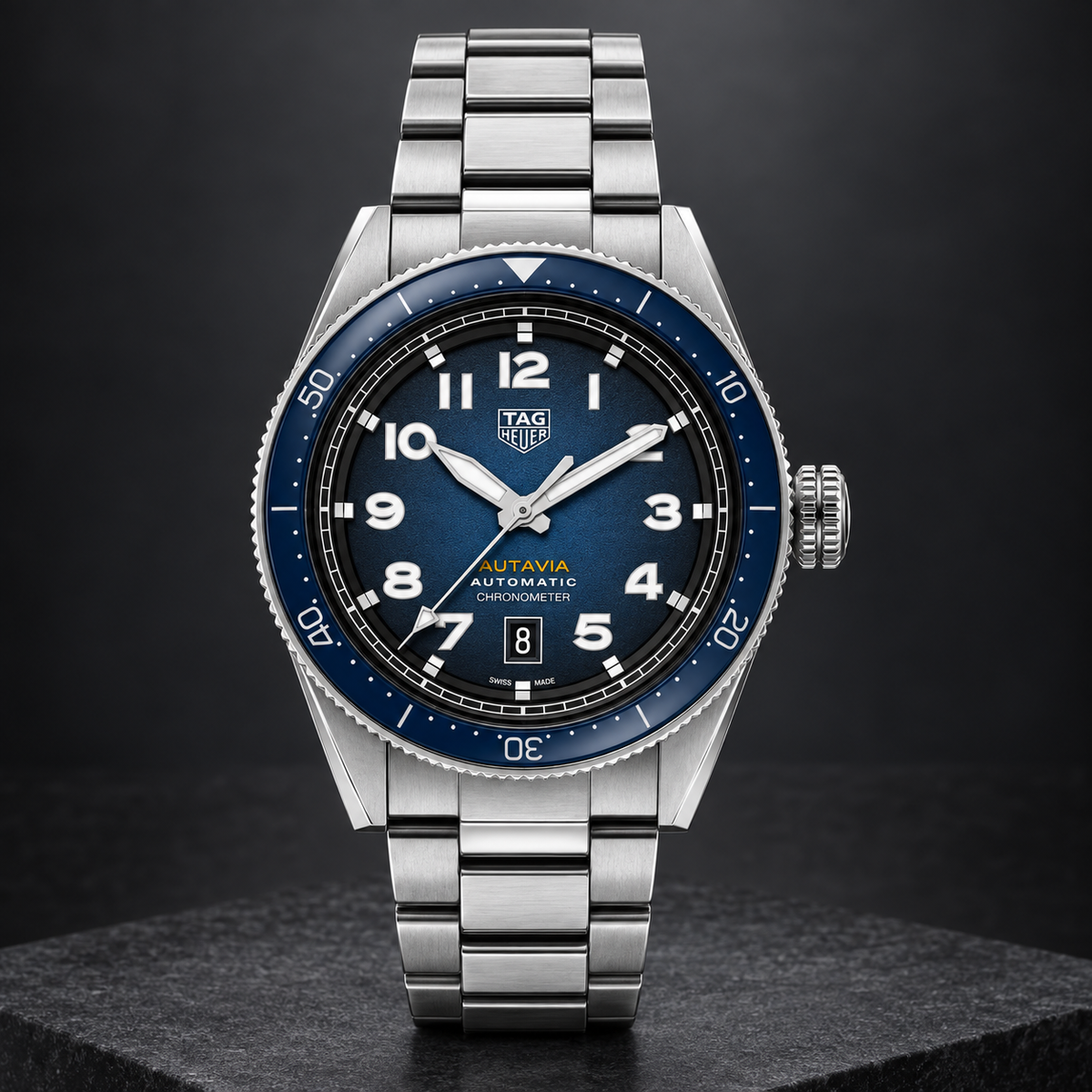 TAG Heuer Autavia Calibre 5 COSC Automatic 42mm WBE5116.EB0173