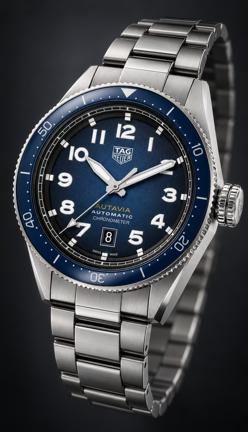 TAG Heuer Autavia Calibre 5 COSC Automatic 42mm WBE5116.EB0173