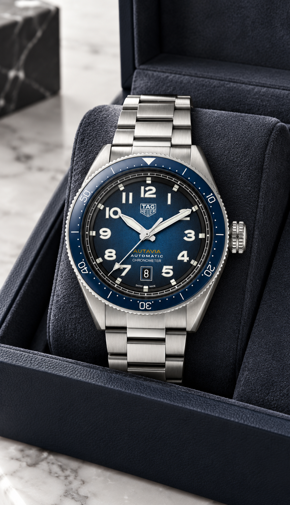 TAG Heuer Autavia Calibre 5 COSC Automatic 42mm WBE5116.EB0173
