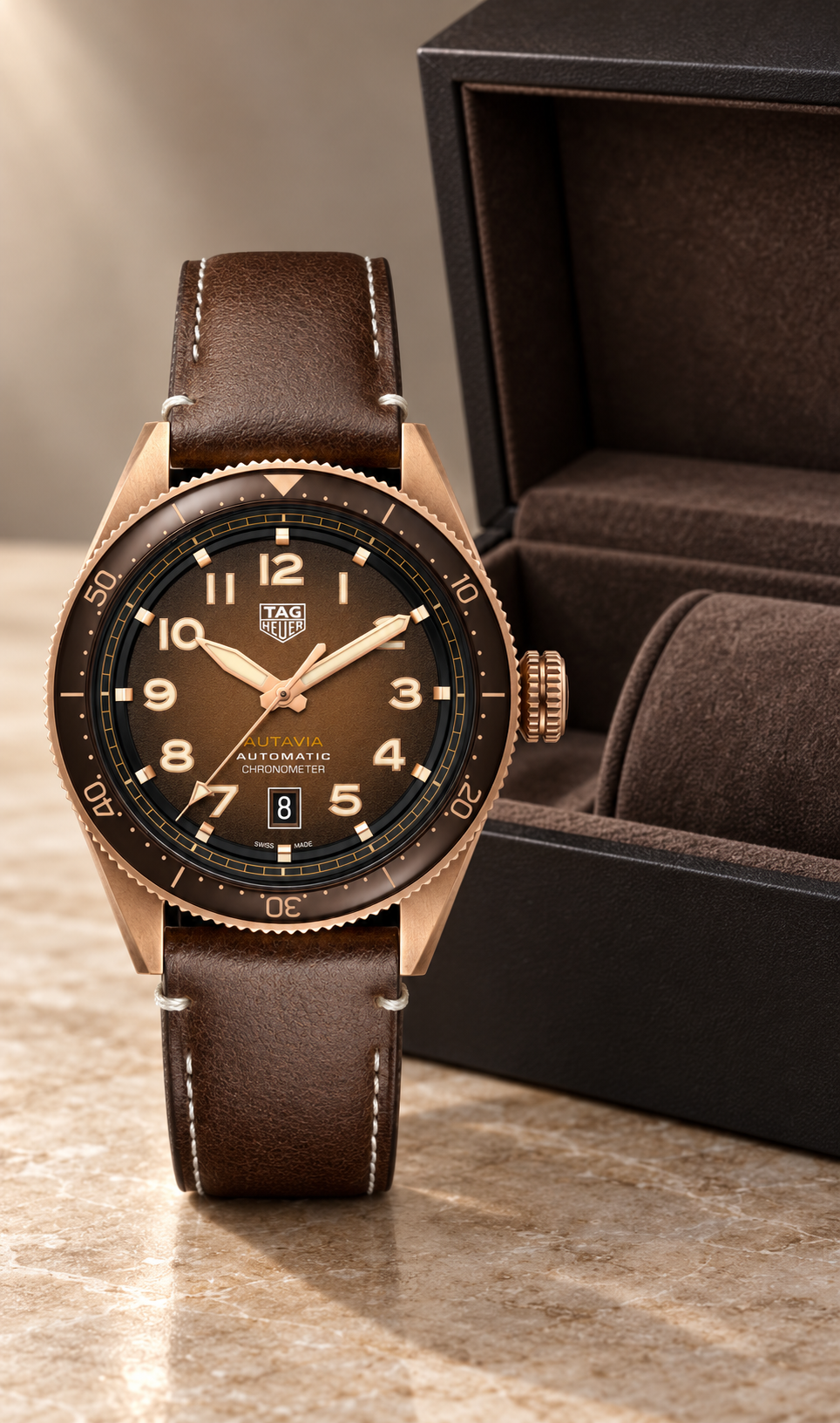 TAG Heuer Autavia Bronze Automatic Chronometer 42mm WBE5191.FC8276