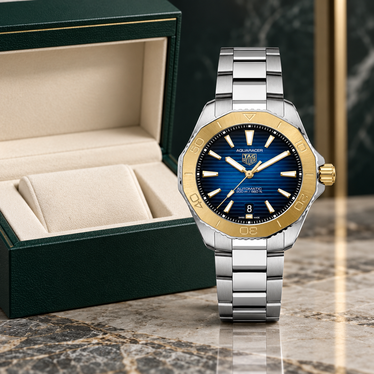 TAG Heuer Aquaracer Professional 200 Two-Tone Automatic 40mm WBP2150.BA0627